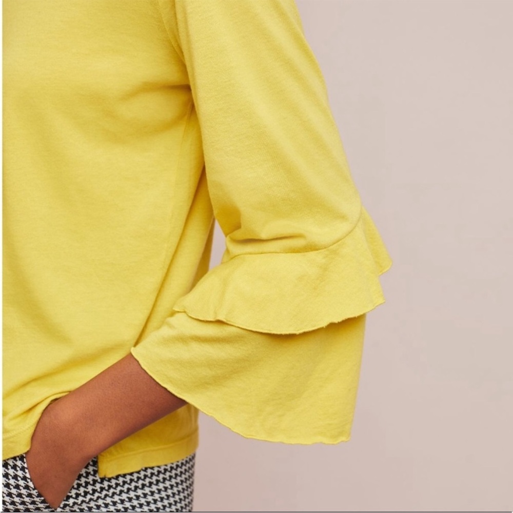 Anthropologie Chelsea Ruffles Tee by t. la - Picture 3 of 8